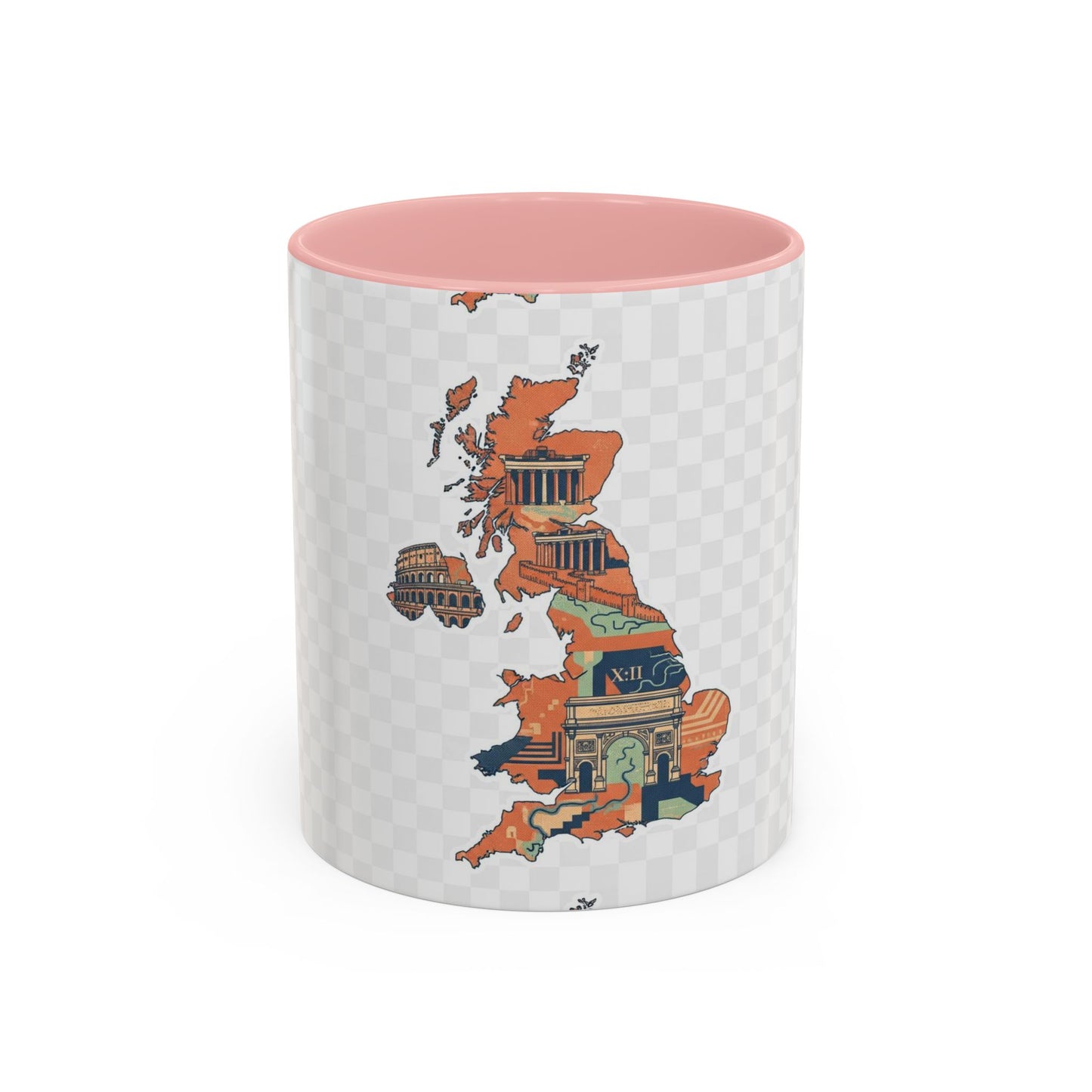 British Landmarks Accent Coffee Mug | Travel Gift, Home Decor, Coffee Lover, Souvenir, Unique Design